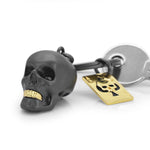 3D Black Skull Keyring