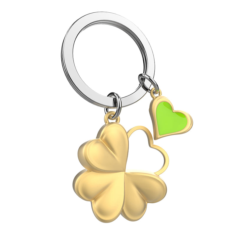 3D Lucky Clover Keyring