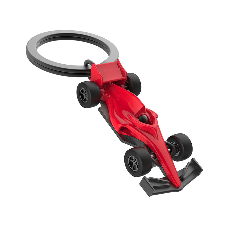 3D Luxe Formula One Racing Car Keyring | Red