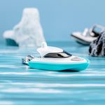 3D White Speed Boat Keyring