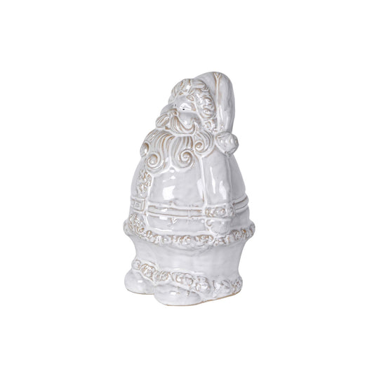 Rustic Santa Claus Decoration | White Ceramic | 19cm