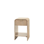 Colonna Fluted 1 Drawer Bedside Table | Mango Wood | Small