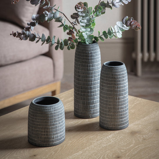 Corsico Vases | Grey | Set of 3