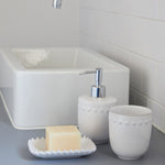 Pearl White Bath Soap Dish | 14cm