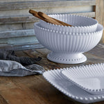 Pearl White Rectangular Platter | 30cm