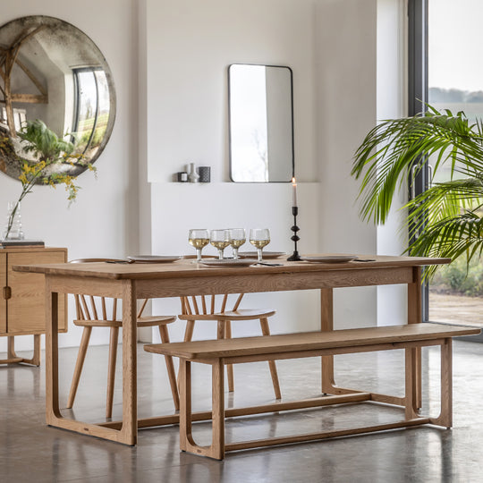 Craft Oak Extending Rectangular Dining Table | Natural
