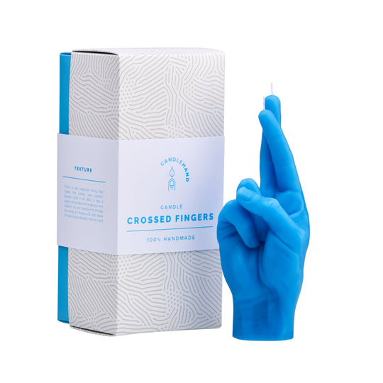 'Fingers Crossed' Candle | Blue