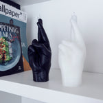 'Fingers Crossed' Candle | White