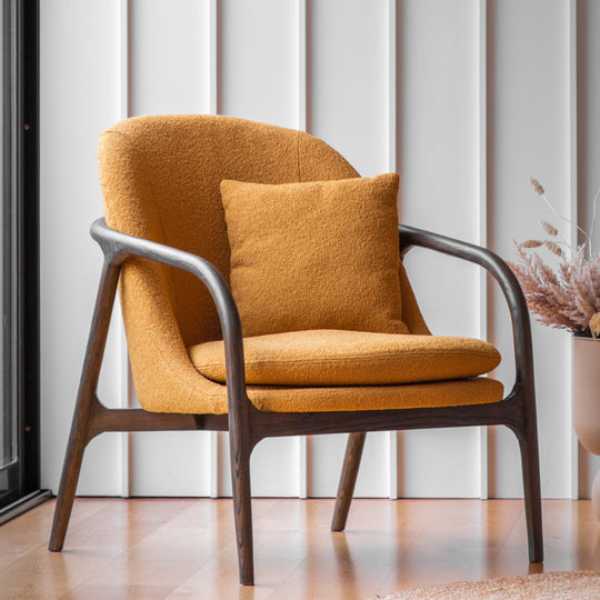 Alegra Mid-Century Modern Armchair | Ochre