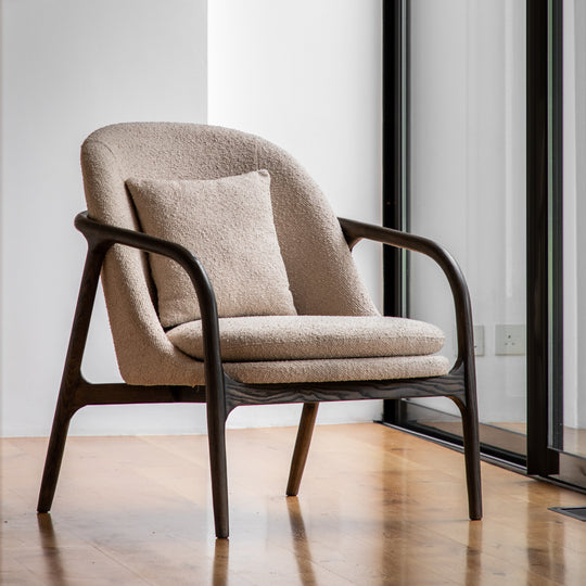 Alegra Mid-Century Modern Armchair | Taupe