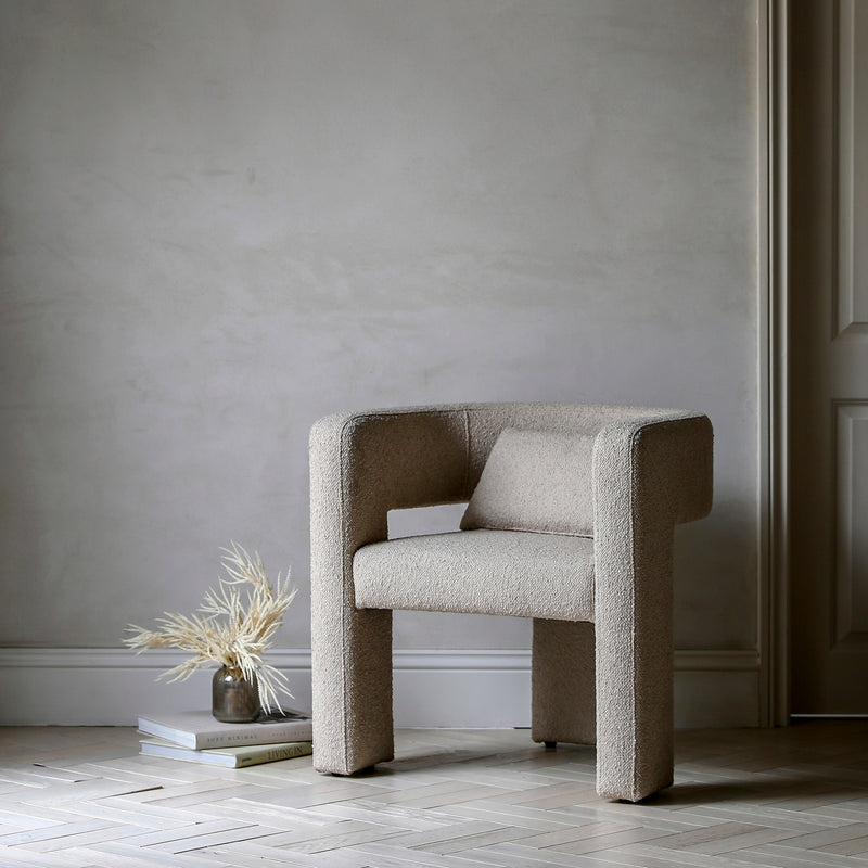 Arezzo Boucle Armchair | Taupe