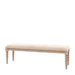 Artisan Bobbin Dining Bench | Limewashed Oak