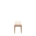 Artisan Bobbin Dining Bench | Limewashed Oak