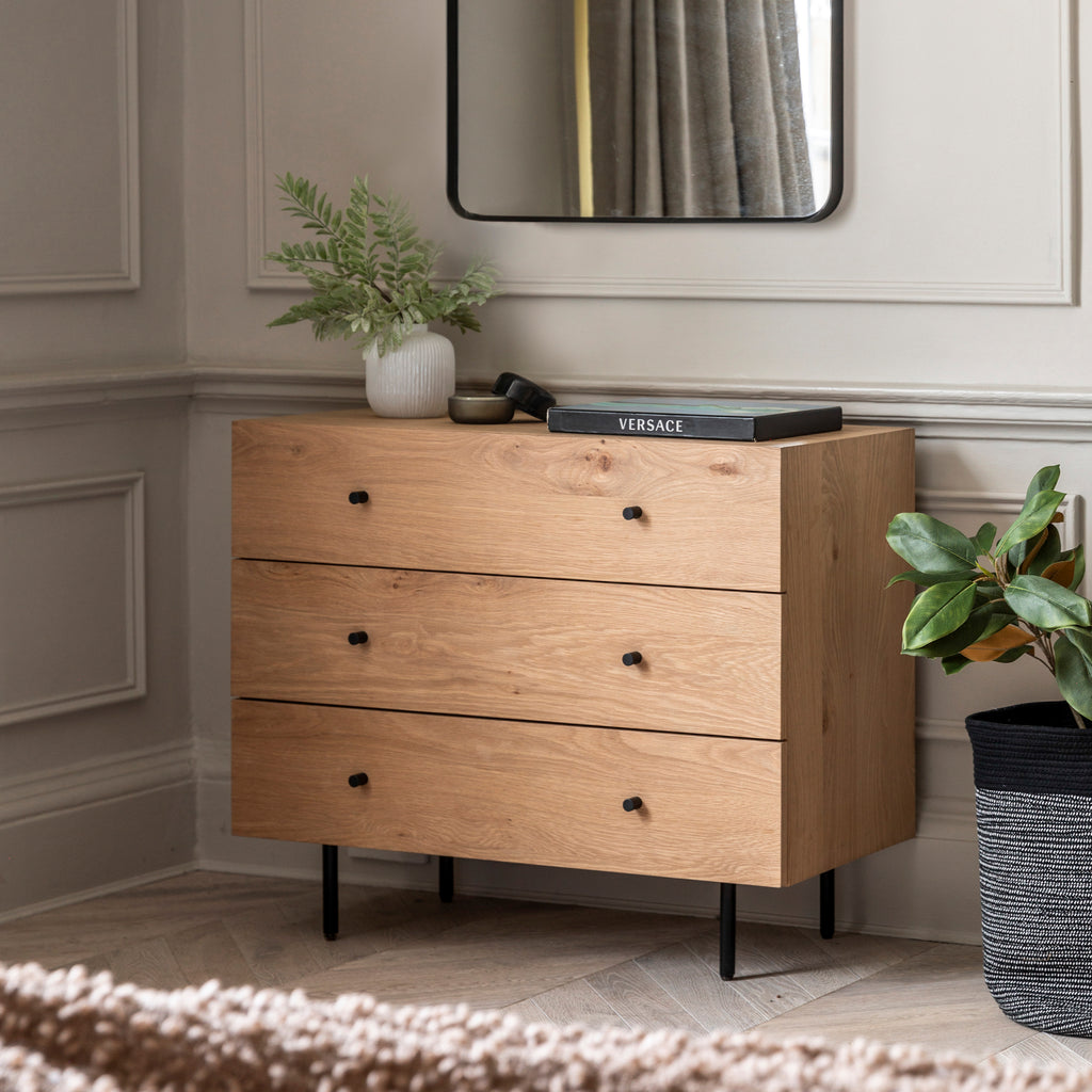Designed by Gallery | Ashdown Rustic 3 Drawer Chest - Natural – About ...