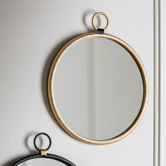 Bayswater Round Mirror | Gold | 47cm