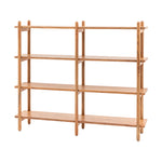 Cannes Open Display Shelving Unit | Natural Acacia