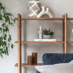 Cannes Open Display Shelving Unit | Natural Acacia