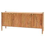 Cannes Retro 4 Door Sideboard | Natural Acacia