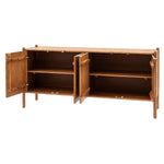 Cannes Retro 4 Door Sideboard | Natural Acacia