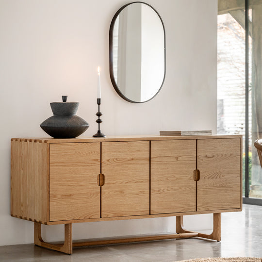Craft 4 Door Oak Sideboard | Natural