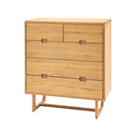 Craft 5 Drawer Chest | Natural Oak