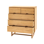 Craft 5 Drawer Chest | Natural Oak