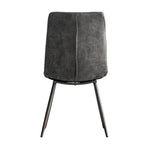 Darwin Faux Leather Dining Chairs | Grey | Set of 2