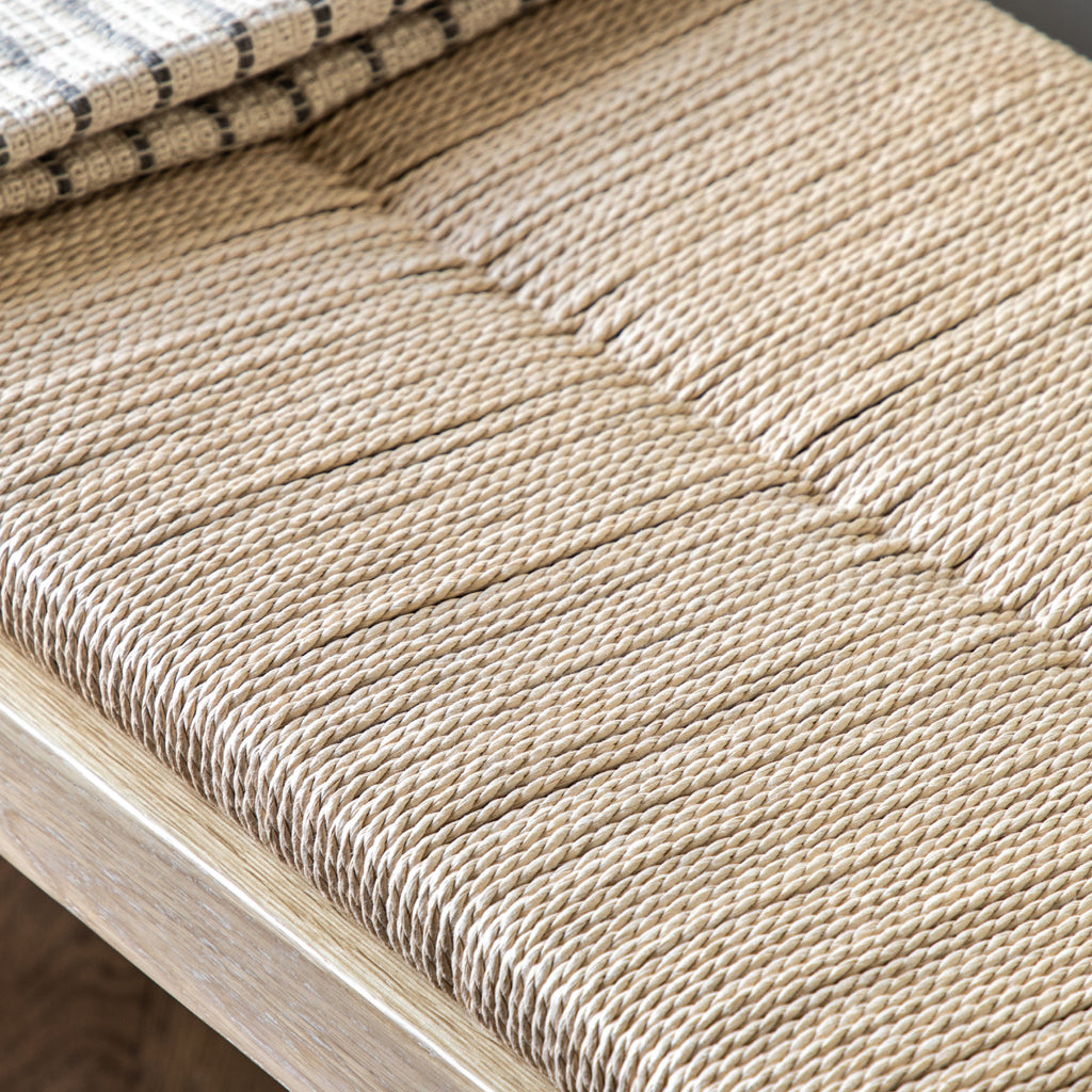 Gallery | Eton Farmhouse Rope Bench - Natural – About Living