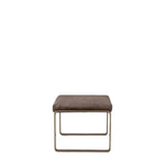 Fabien Upholstered Footstool | Mineral/Gold