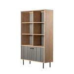 Fuji Japandi 2 Door Open Display Unit | Grey
