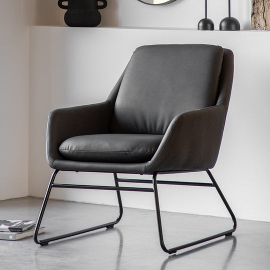Funton Retro Chair | Charcoal