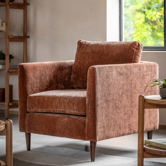 Gateford Upholstered Armchair | Rust