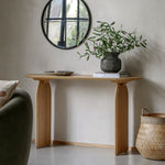 Geo Retro Console Table | Natural