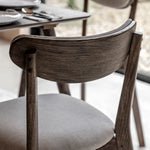 Hatfield Retro Dining Chairs | Smoked Oak | Set of 2