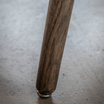 Hatfield Retro Oval Dining Table | Smoked Oak