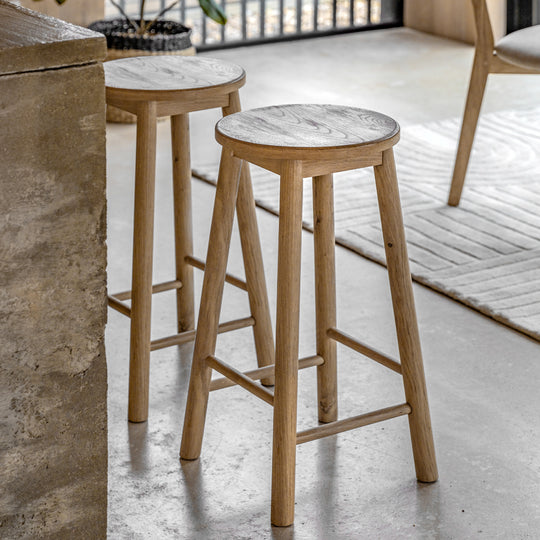 Hatfield Stool | Natural Oak