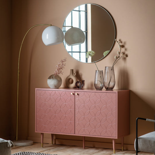 Holbrook Bauhaus 2 Door Cabinet | Pink