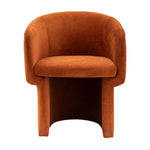 Holm Retro Tub Dining Chair | Rust Red