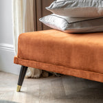 Holt 3 Seat Sofa Bed | Rust Orange