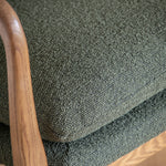 Jensen Mid-Century Boucle Armchair | Green
