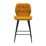 Manford Mid-Century Bar Stools | Saffron | Set of 2