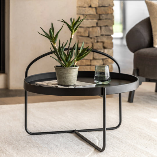 Melbury Handle Coffee Table | Black