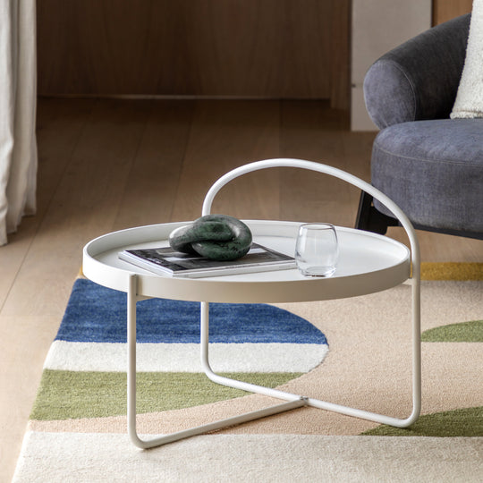 Melbury Handle Coffee Table | White