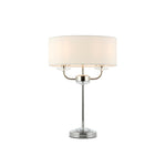 Nixon Table Lamp | Bright Nickel/Vintage White