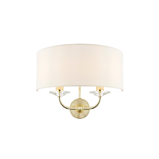 Nixon Wall Light | Brass/Vintage White