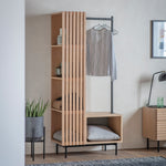 Okayama Japandi Open Wardrobe | Natural Oak