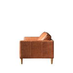 Osborne 3 Seat Leather Sofa | Brown
