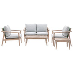 Outdoor Corsica Lounge Set | Grey Acacia