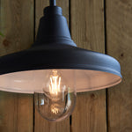 Outdoor Farmhouse Wall Light | Black | 40cm