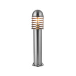 Outdoor Louvre Bollard Floor Lamp | Stainless Steel | 65cm